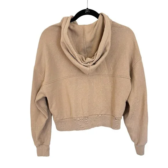 Everlane Track Organic Cotton Hoodie, Burnt Sugar, Size XS - Picture 4 of 6